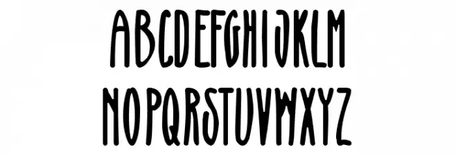 zai Thin Handwritten Lettering फ़ॉन्ट अपरकेस