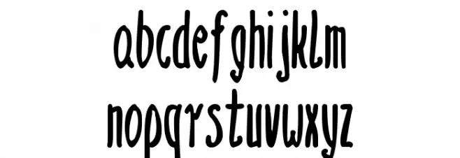 zai Thin Handwritten Lettering Caratteri MINUSCOLO