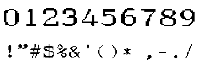 zai Tribute To Caselli's Pantelegraph Font OTHER CHARS