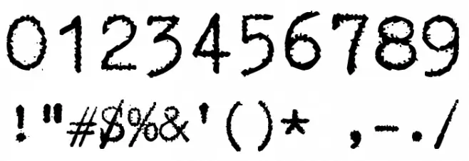 zai Triumph Typewriter Font OTHER CHARS