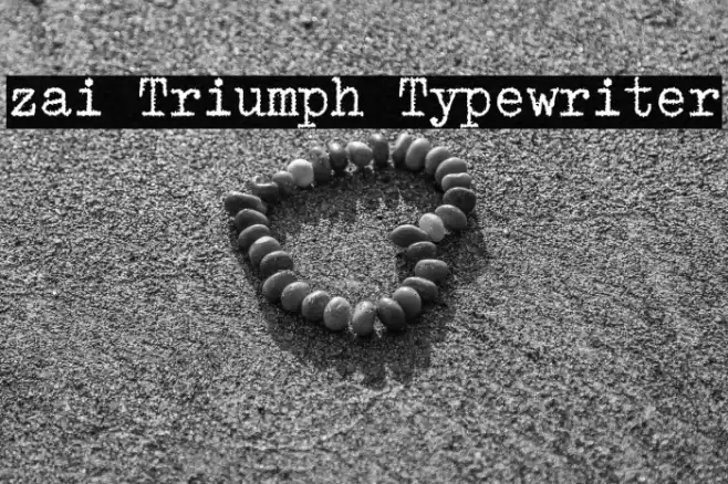 zai Triumph Typewriter Font examples