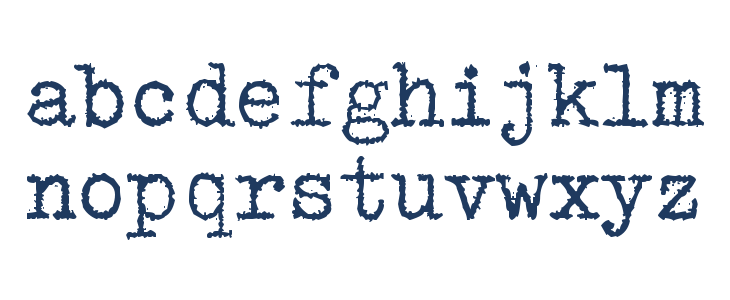 zai Triumph Typewriter Lowercase