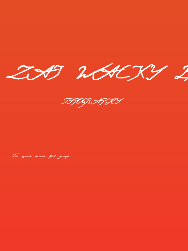 zai Wacky Bruce Poster