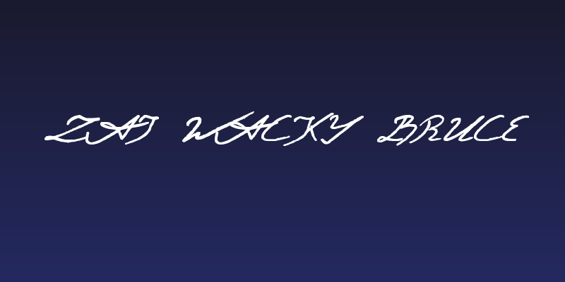 zai Wacky Bruce Social Header