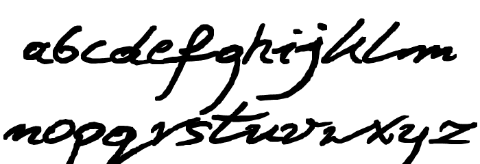 zai Wacky Bruce Font LOWERCASE