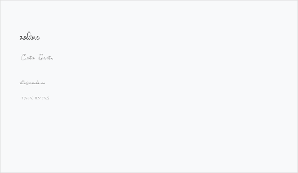 zaline Business Card