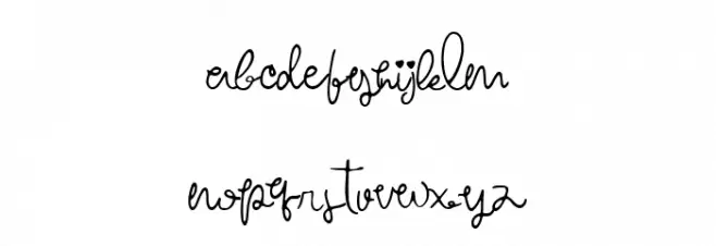 zaline フォント 小文字