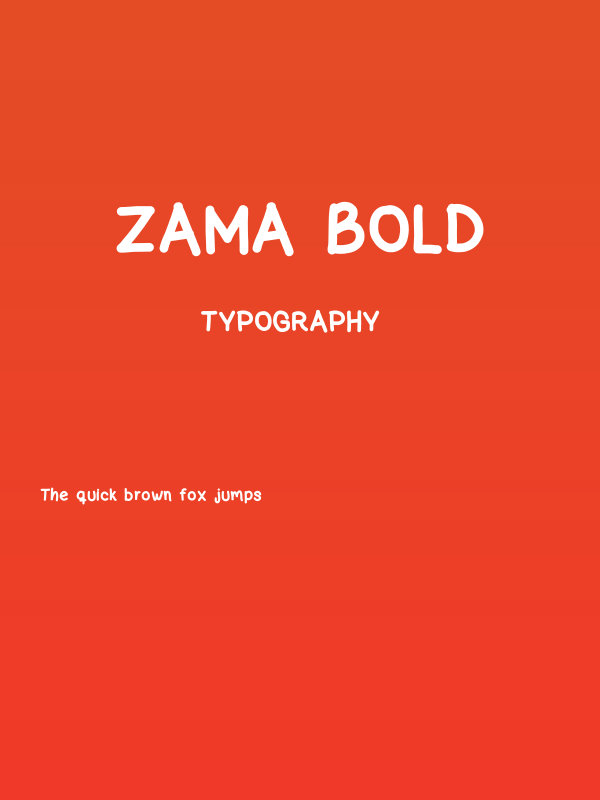 zama Bold Poster