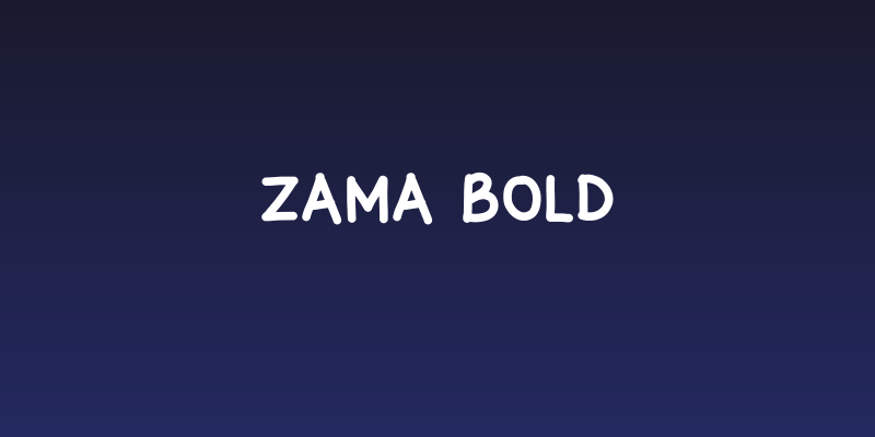 zama Bold Social Header