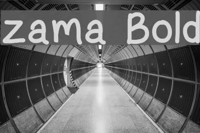 zama Bold Font examples