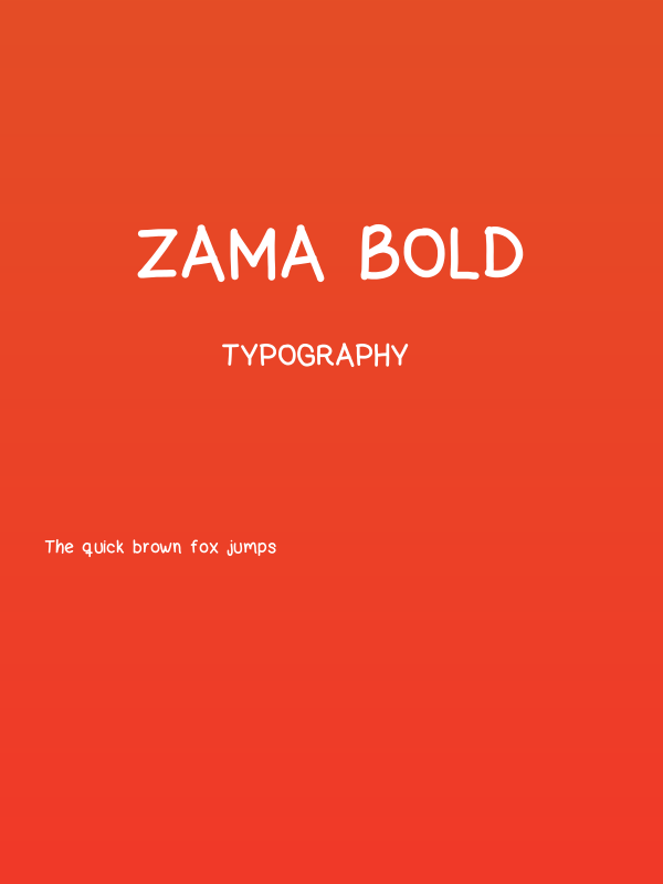 zama Bold Poster
