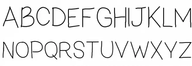 zama Thin Font Litere mari