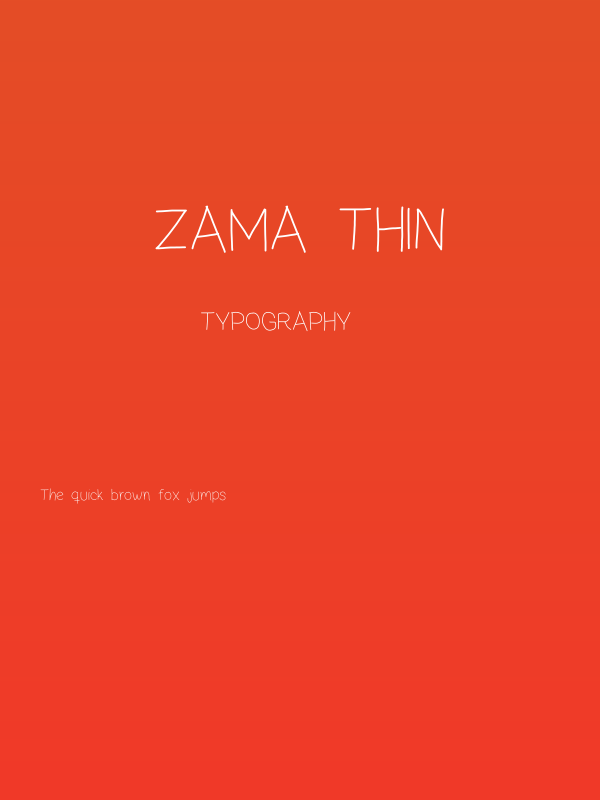 zama Thin Poster