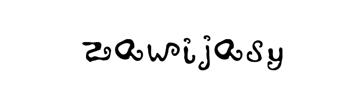 zawijasy  Frei Schriftart Herunterladen