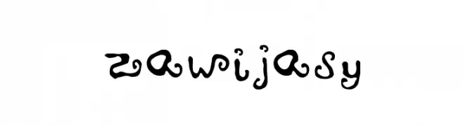 zawijasy  Frei Schriftart Herunterladen