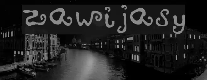 zawijasy Font examples