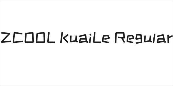 ZCOOL KuaiLe Regular Logo