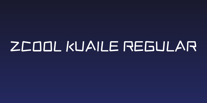 ZCOOL KuaiLe Regular Social Header