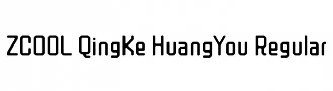 ZCOOL QingKe HuangYou Regular  Fuentes Gratis Descargar