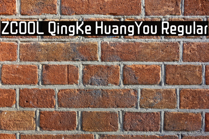 ZCOOL QingKe HuangYou Regular Font examples
