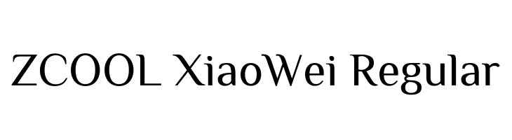 ZCOOL XiaoWei Regular  font caratteri gratis