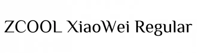 ZCOOL XiaoWei Regular  font caratteri gratis