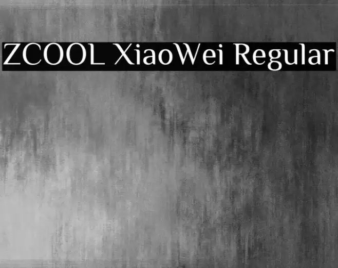 ZCOOL XiaoWei Regular Font examples