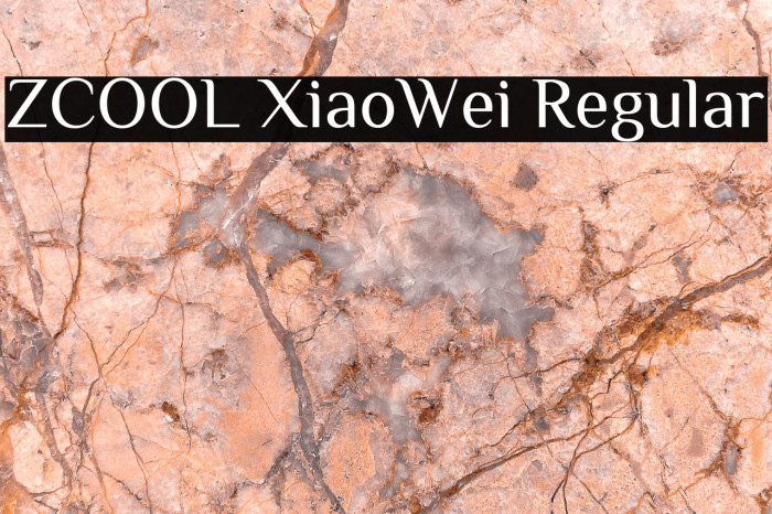 ZCOOL XiaoWei Regular Шрифта examples