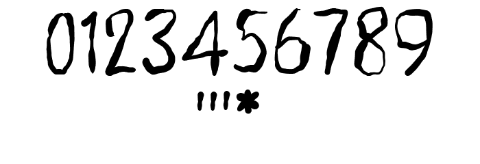 Zcary-demo Font Alte caractere