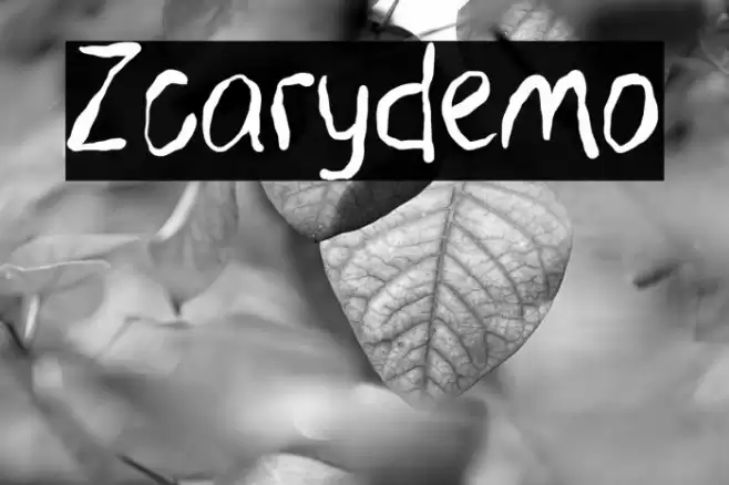 Zcary-demo फ़ॉन्ट examples
