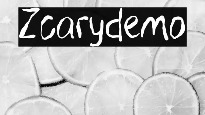 Zcary-demo फ़ॉन्ट examples