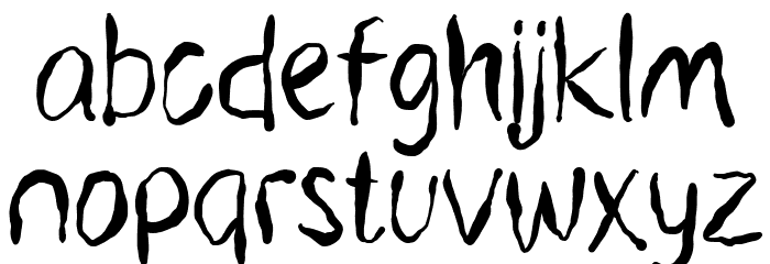 Zcary-demo Font Litere mici