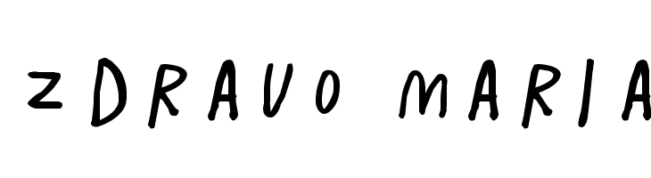 ZDRAVO MARIA  font caratteri gratis