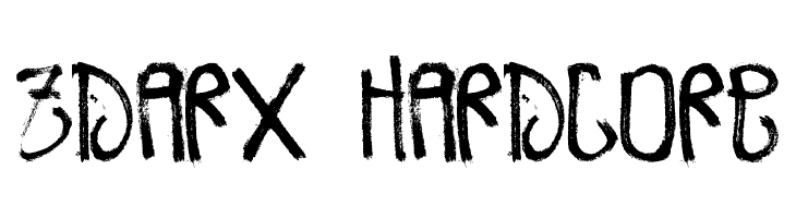 Zdarx Hardcore  Fuentes Gratis Descargar