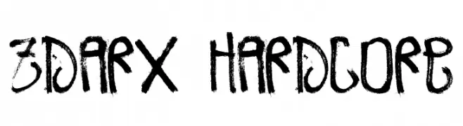 Zdarx Hardcore  Free Fonts Download