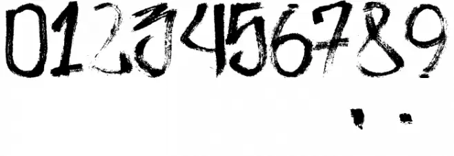 Zdarx Hardcore Font OTHER CHARS