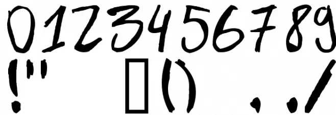 Zdarx Font OTHER CHARS