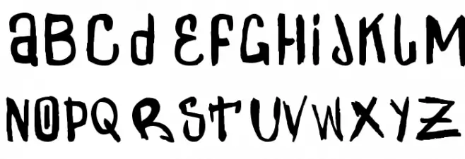 Zdarx Font LOWERCASE