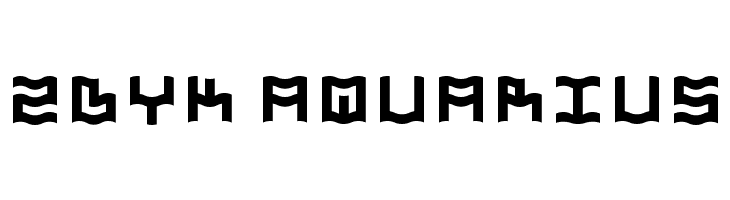 Zdyk Aquarius  Fuentes Gratis Descargar