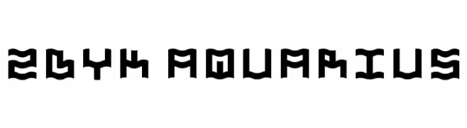 Zdyk Aquarius  Frei Schriftart Herunterladen