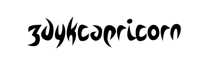 Zdyk Capricorn  フリーフォントのダウンロード