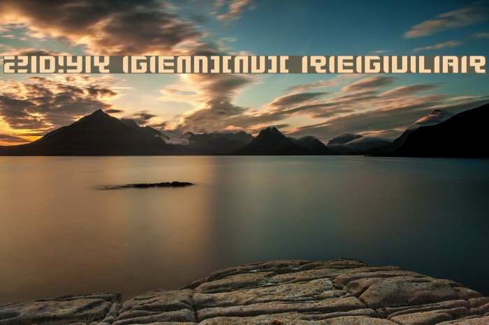 Zdyk Gemini Regular Font examples