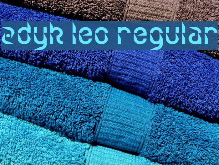Zdyk Leo Regular Font examples