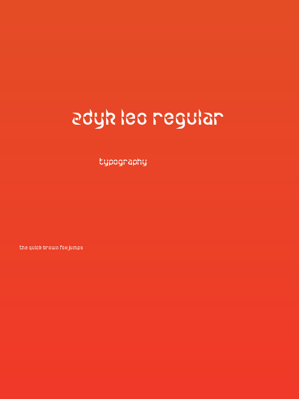 Zdyk Leo Regular Poster