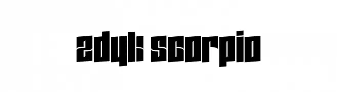 Zdyk Scorpio  تنزيل الخطوط