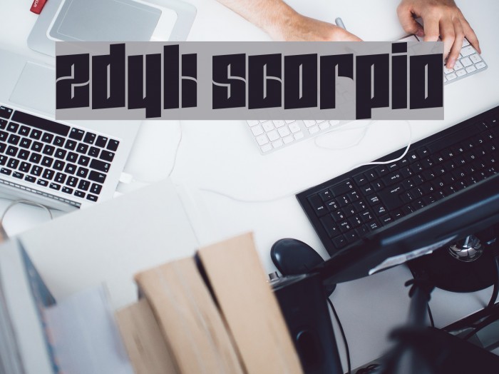 Zdyk Scorpio Font examples