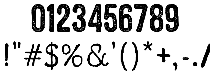 ZEMBOOD Vintage Font OTHER CHARS