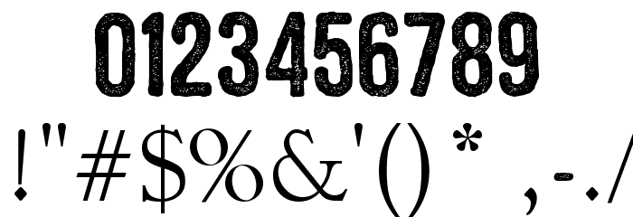 ZEMBOOD Font OTHER CHARS