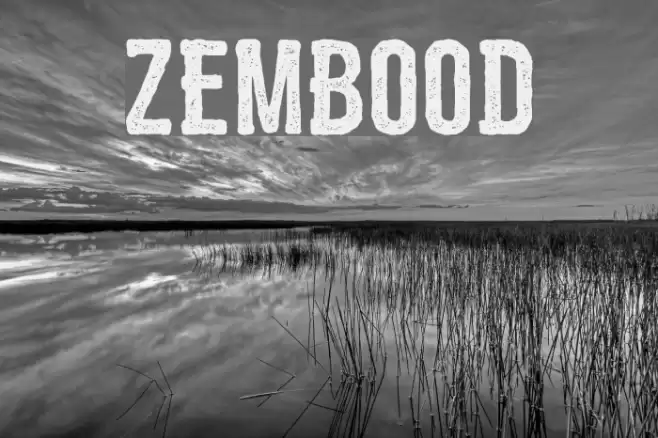 ZEMBOOD Font examples