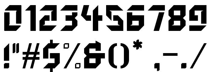 ZENOVA XENO Font OTHER CHARS